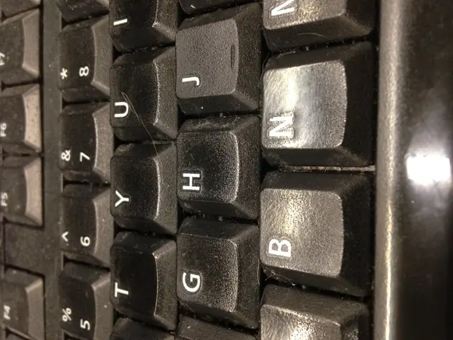 Keyboard reminiscent of Half-Life 1's design, featuring accurately low-res textures characteristic...