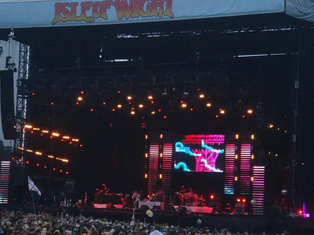 Drones and fireworks ignite in a spectacular show close to the Rhine, engulfed in flames.