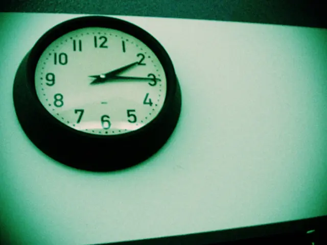 In this image I can see a clock and the clock is attached to the white color surface and the clock...
