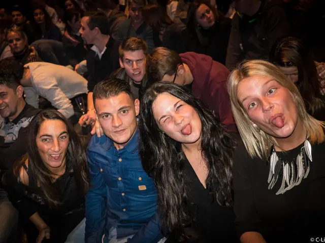 Here we can see a group of people. In-front this 4 people are highlighted and this 4 people are...